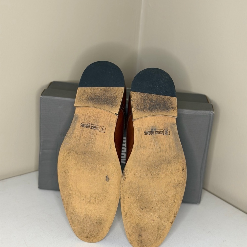 Stacy Adams Men's Tan Leather Oxfords - Picture 4 of 4